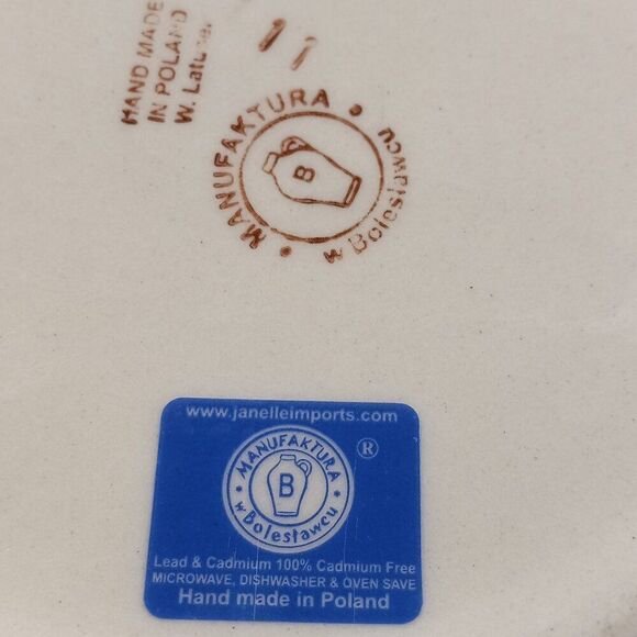 Polish Pottery W. Bolestawcu Olive Garden Handmade Bowl W Latune Cottagecore Co… - Picture 6 of 7